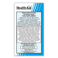 HealthAid Vitamin B50 Complex 30 Vegetarian Tablets