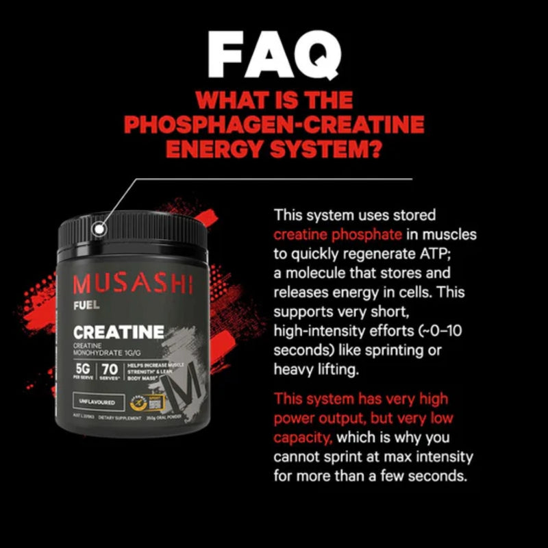 Musashi Creatine Unflavoured 350g