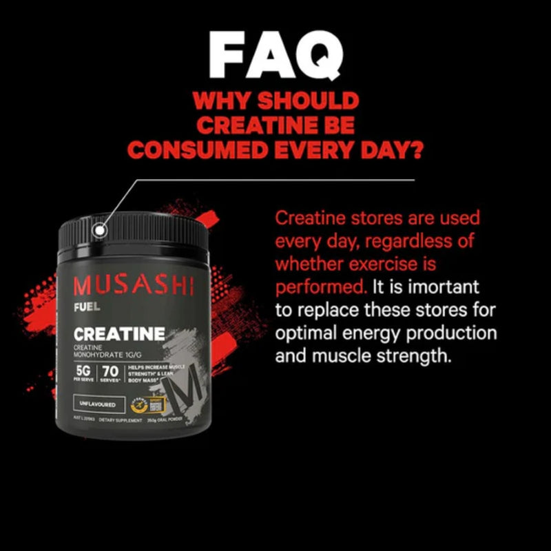 Musashi Creatine Unflavoured 350g
