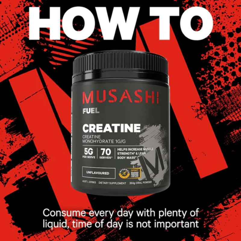 Musashi Creatine Unflavoured 350g