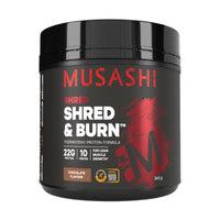 Musashi Shred & Burn Chocolate 340g