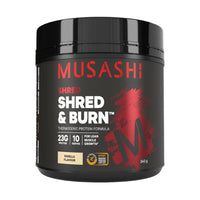 Musashi Shred & Burn Vanilla 340g