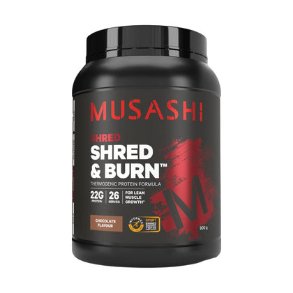 Musashi Shred & Burn Chocolate 900g