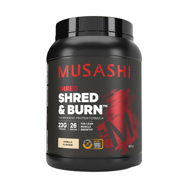 Musashi Shred & Burn Vanilla 900g
