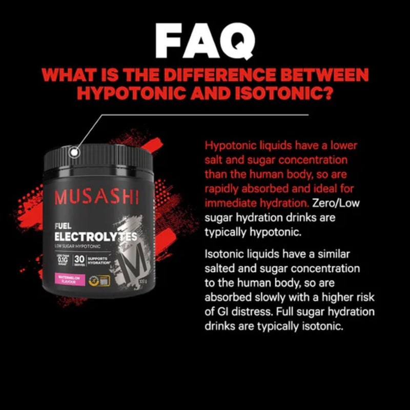 Musashi Electrolytes Watermelon 300g