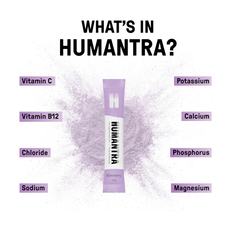 Humantra Electrolyte Elderberry 20 Sachets