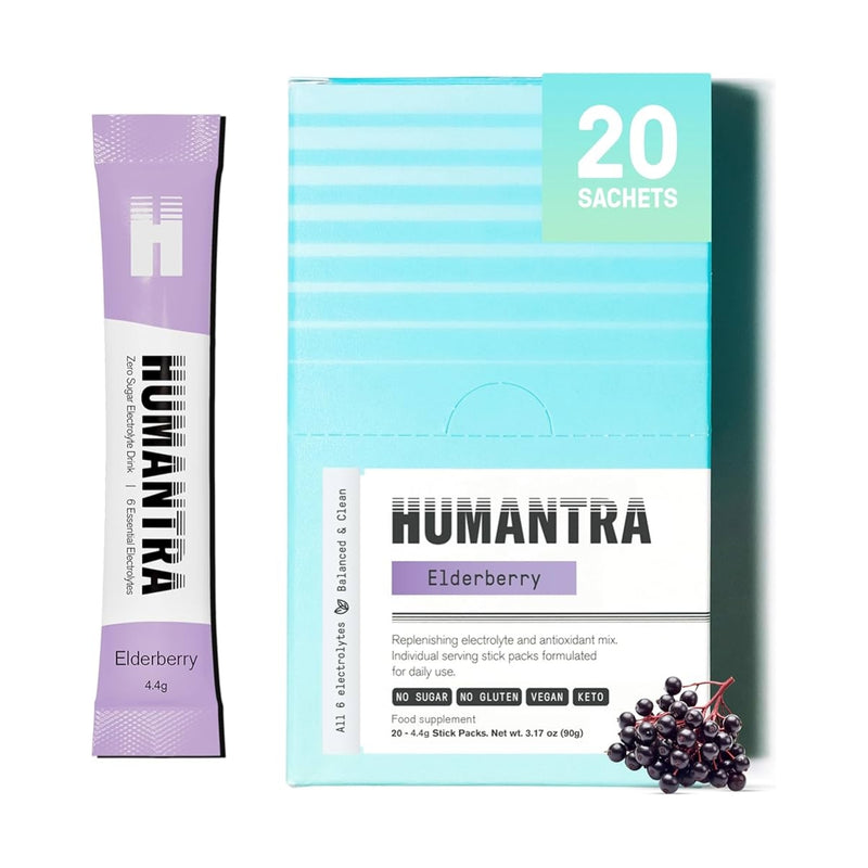 Humantra Electrolyte Elderberry 20 Sachets