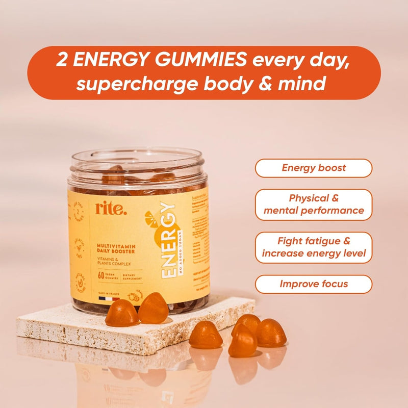 Rite Energy 60 Vegan Gummies