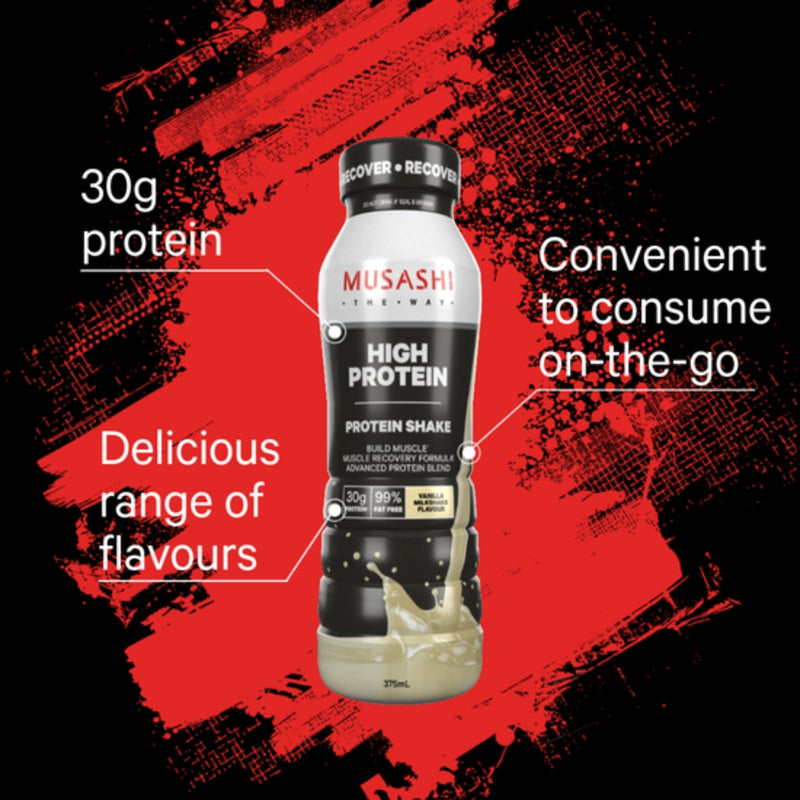 Musashi High Protein Shake Chocolate 375ml