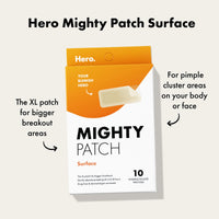 Hero Mighty Patch Surface Hydrocolloid 10 Pieces