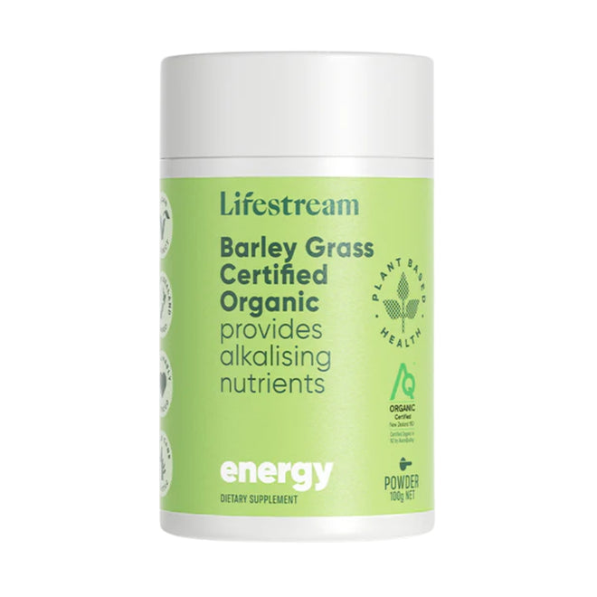 Lifestream Certified Organic Barley Grass Powder 100g