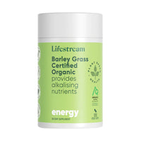 Lifestream Certified Organic Barley Grass 120 Vege Capsules