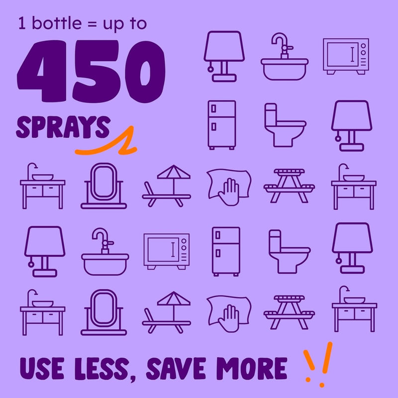 Originally Yellow Bathroom Cleaning Vinegar Spray Lavender 470ml