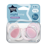 Tommee Tippee Night Time Orthodontic 6-18 Months 2 Pieces - Don't Update
