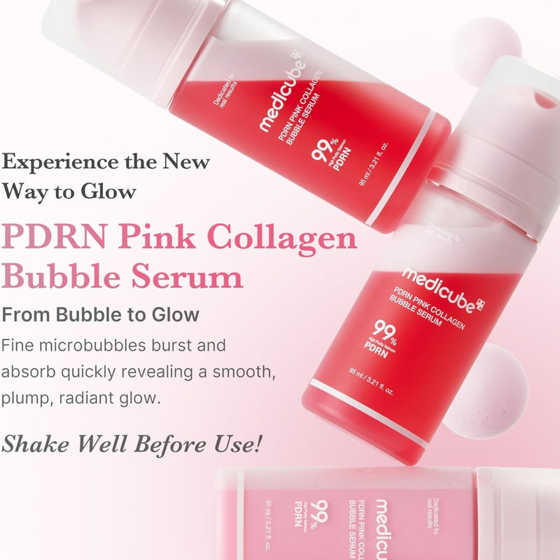 Medicube PDRN Pink Collagen Bubble Serum 95ml