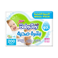 BabyJoy Healthy Skin Baby Wet Wipes 50 Pieces x 4 Packs