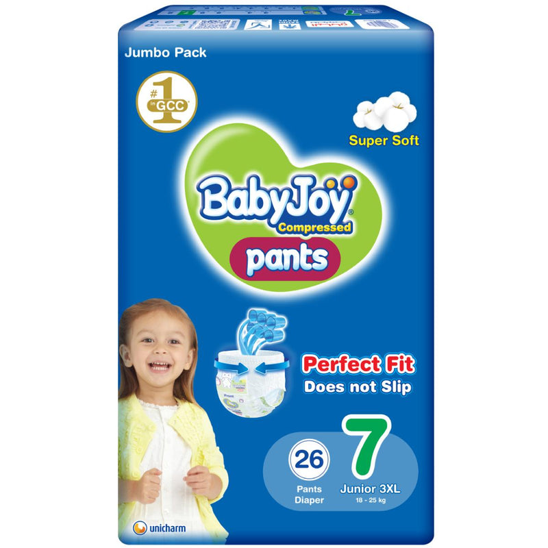 BabyJoy Jumbo Pack 7 Culotte Pants 3XL (+18kg) 26 Pieces