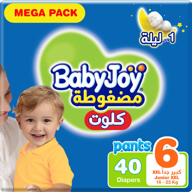 BabyJoy Mega Pack 6 Culotte Pants Junior XXL (16-23kg) 40 Pieces