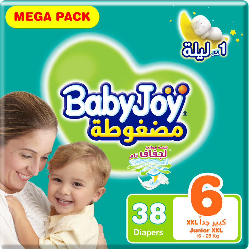 BabyJoy Mega Pack 6 Junior XXL (16-25kg) 38 Pieces