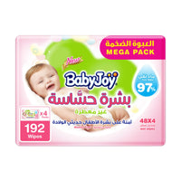 BabyJoy Sensitive Skin Wet Wipes 48 Pieces x 4 Packs