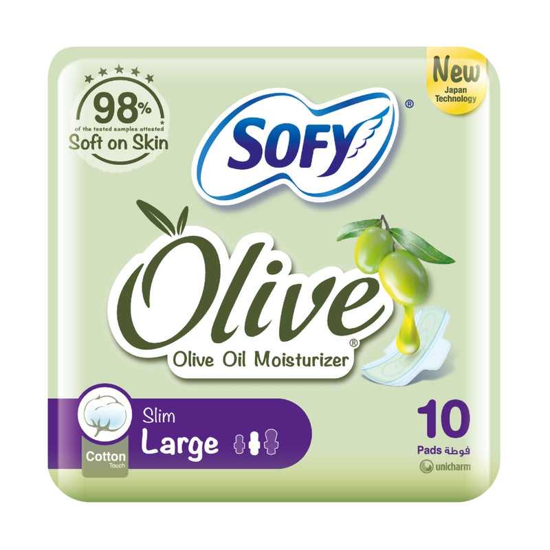 Sofy Olive Slim Large 10 Pads