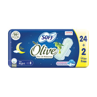 Sofy Olive Slim Night 24 + 2 Pads