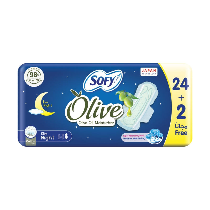 Sofy Olive Slim Night 24 + 2 Pads