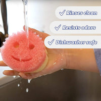 Scrub Daddy The Original Scrub Mommy Dual Sided Scrubber + Sponge Pink 4 Pack