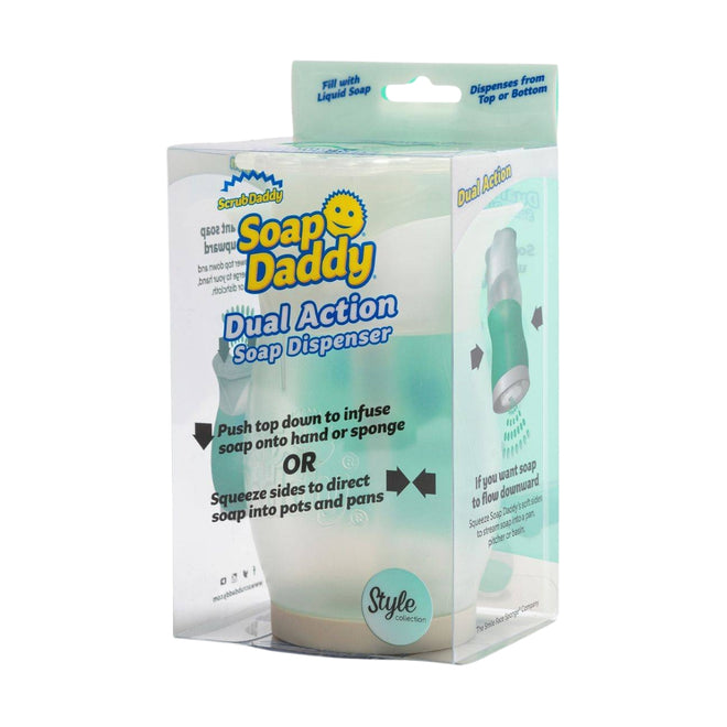 Scrub Daddy Soap Daddy Dual Action Soap Dispenser White