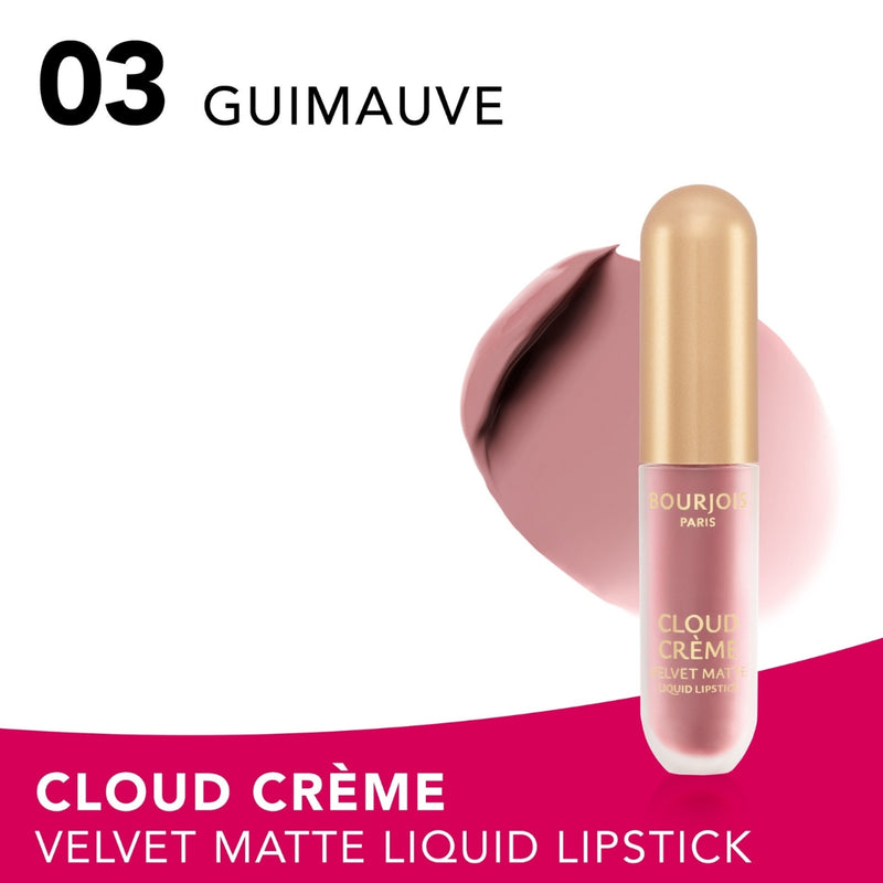 Bourjois Cloud Creme Velvet Matte Liquid Lipstick 03 Guimauve 3.1ml