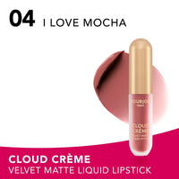 Bourjois Cloud Creme Velvet Matte Liquid Lipstick 04 I Love Mocha 3.1ml