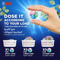 OMO 3 In 1 Laundry Capsules Eucalyptus Scent 15 Pods