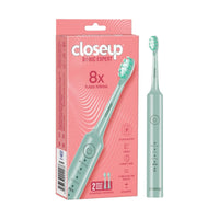 Closeup Sonic Expert Electric Toothbrush Rechargeable Plaque Removal Green