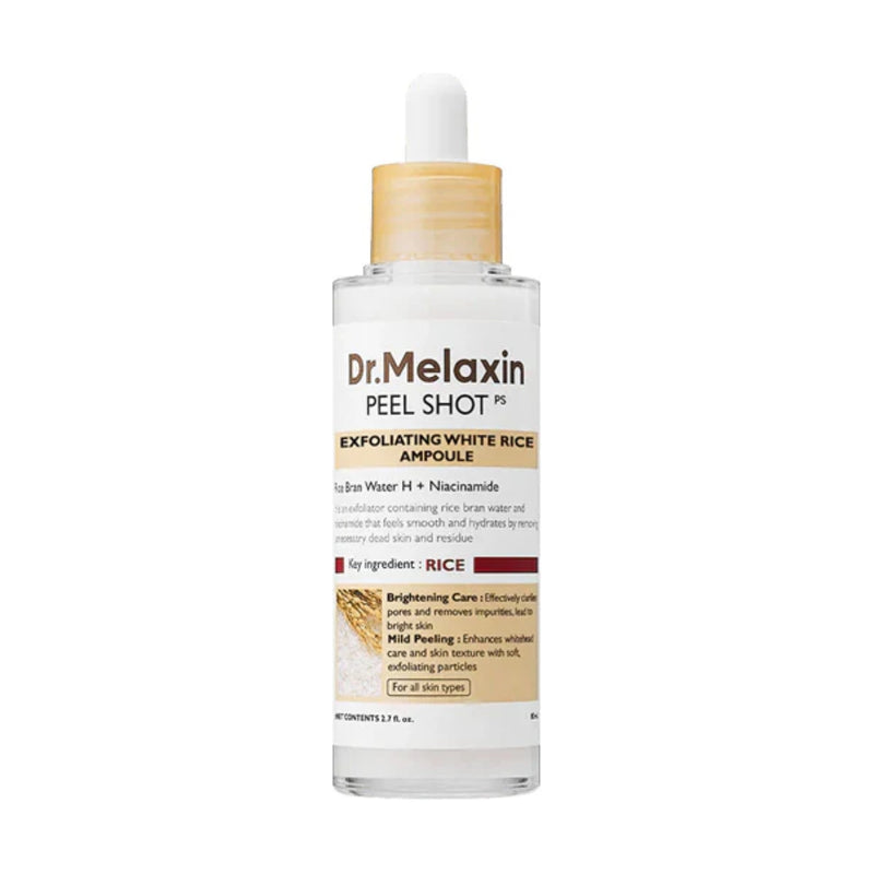 Dr. Melaxin Peel Shot Exfoliating White Rice Ampoule 80ml