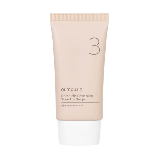 Numbuzin 3 Porcelain Base-Skip Tone Up Beige SPF50+ 50ml