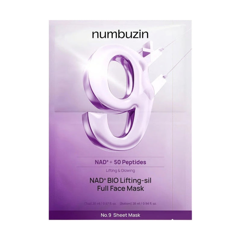 Numbuzin 9+ NAD + Bio Lifting-Sil Full Face Mask
