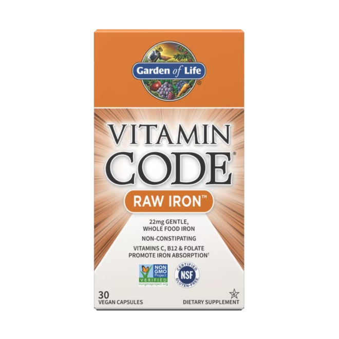 Garden of Life Vitamin Code Iron 30 Capsules