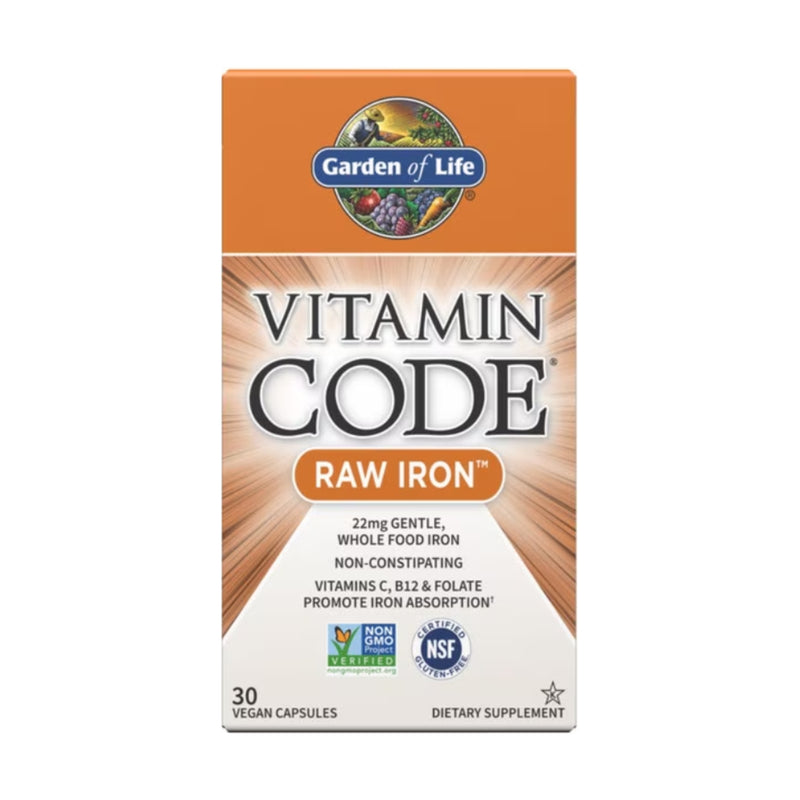 Garden of Life Vitamin Code Iron 30 Capsules