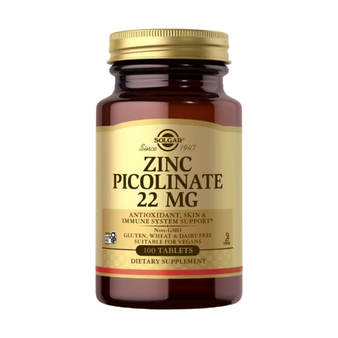 Solgar Zinc Picolinate 100 Tablets