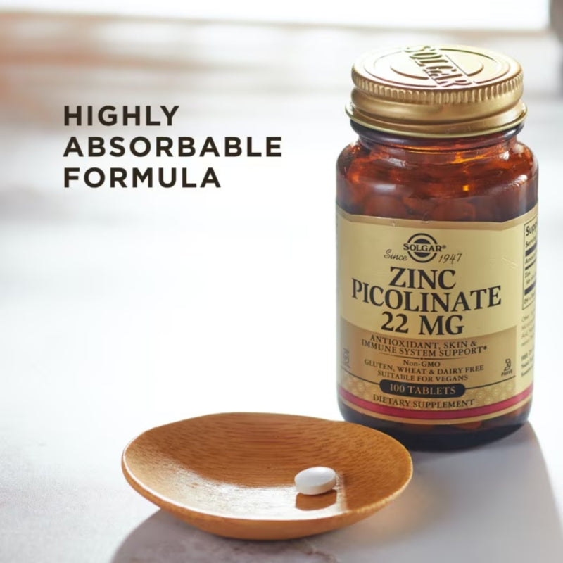 Solgar Zinc Picolinate 100 Tablets
