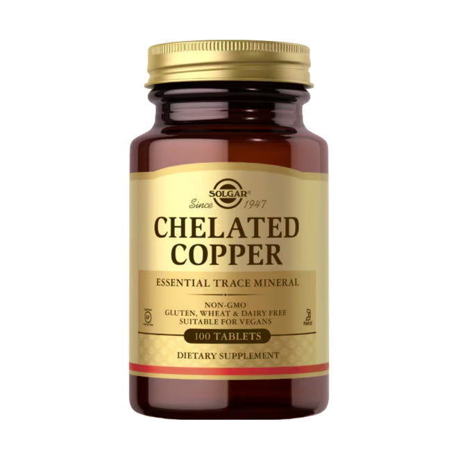 Solgar Chelated Copper 100 Tablets