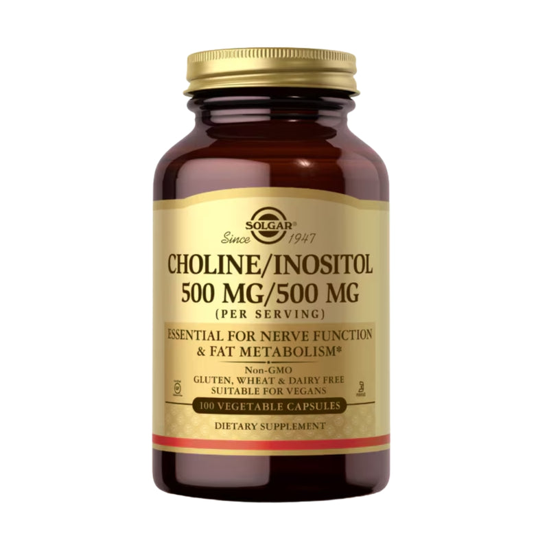 Solgar Choline Inositol 500mg 100 Vege Capsules