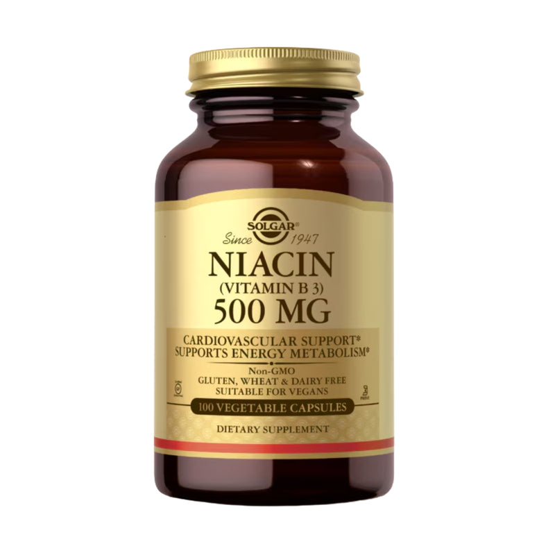 Solgar Niacin Vitamin B3 500mg 100 Vege Capsules