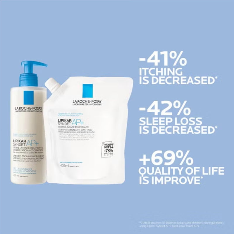 La Roche Posay Lipikar Syndet AP+ Cream Wash 400ml Refill