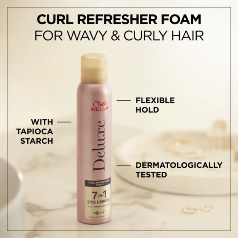Wella Deluxe 7 In 1 Curl Refresher Foam 200ml