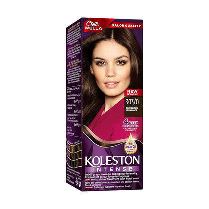 Wella Koleston Single Hair Color Cream 303/0 Dark Brown