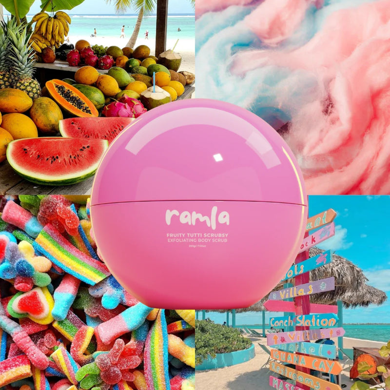 Ramla Body Exfoliating Body Scrub Fruity Tutti Scrubsy 200g