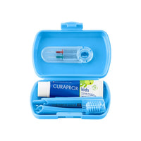 Curaprox Kids Travel Set Blue Toothbrush + Interdental Brush + Toothpaste 10ml