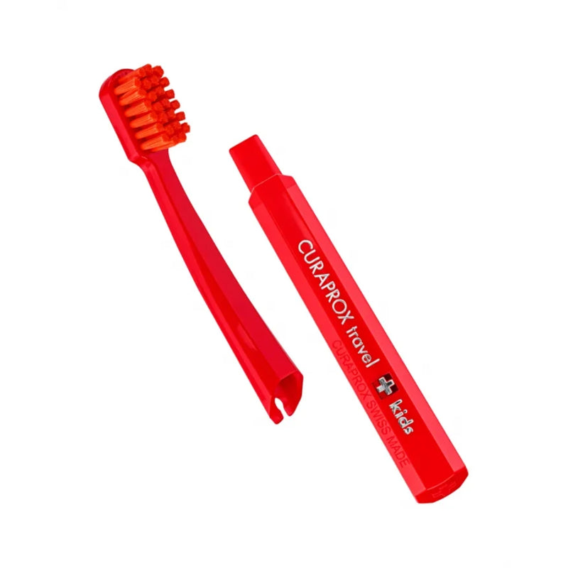 Curaprox Kids Travel Set Red Toothbrush + Interdental Brush + Toothpaste 10ml