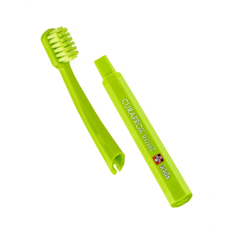 Curaprox Kids Travel Set Green Toothbrush + Interdental Brush + Toothpaste 10ml
